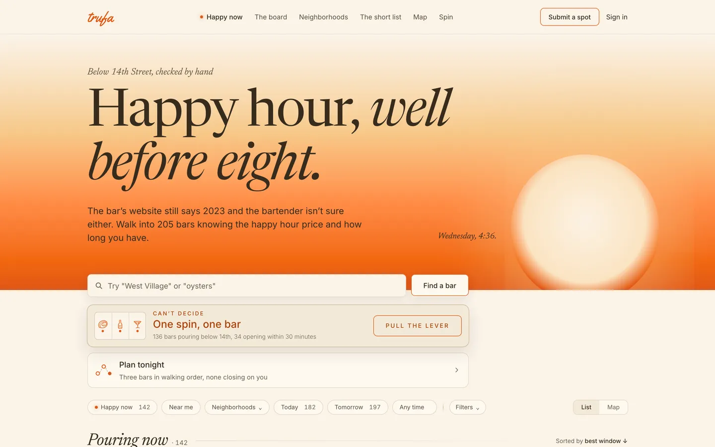 Screenshot: Home, on a desktop